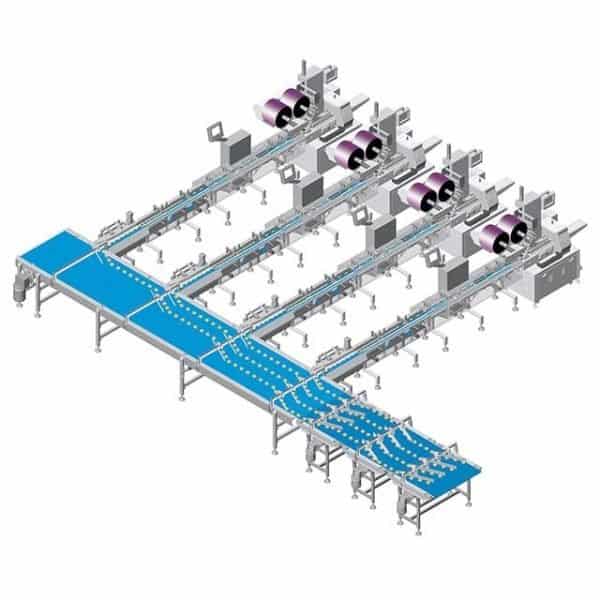 pillow packing machine line