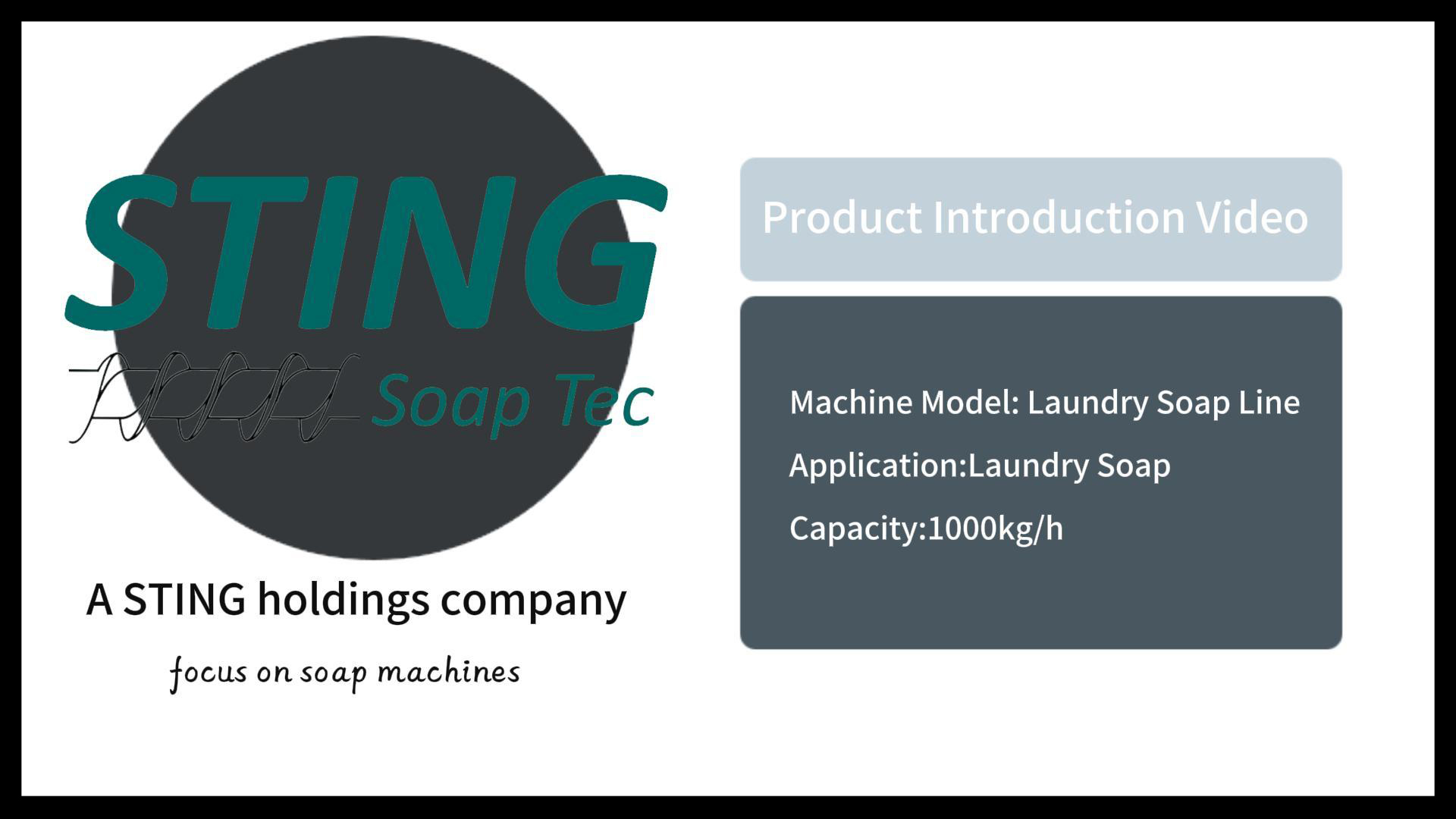 1000kg/h soap production line machine | STING Industry