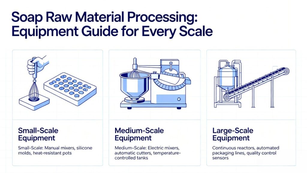 Soap Raw Material Processing Equipment Guide for Every Scale