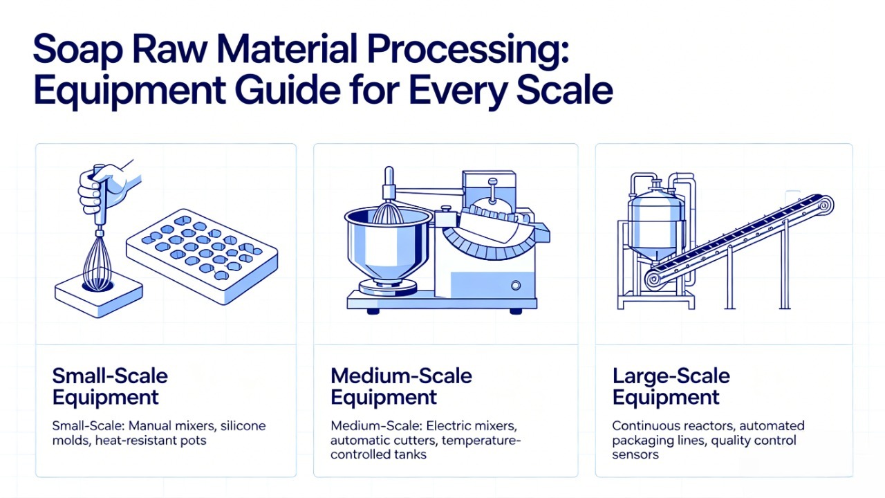 Soap Raw Material Processing Equipment Guide for Every Scale